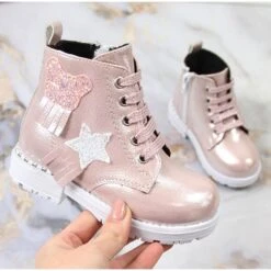 Bottes Isolées Rose Brillant Fille Potocki Multicolore
