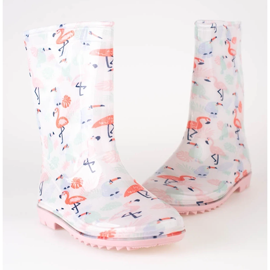 Bottes Pour Filles Grandes Avec Un Motif Shelovet En Blanc Blanche Multicolore – Image 2