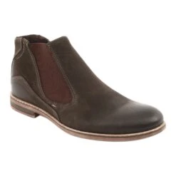 Bottine Chelsea Homme Sans Lacets Riko 863 Marron Brun