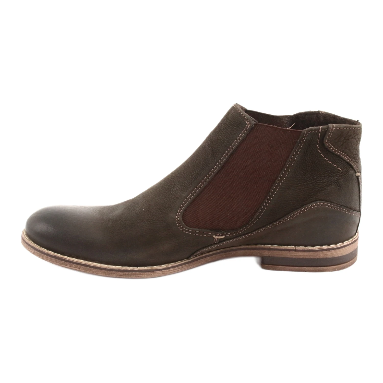 Bottine Chelsea Homme Sans Lacets Riko 863 Marron Brun – Image 2