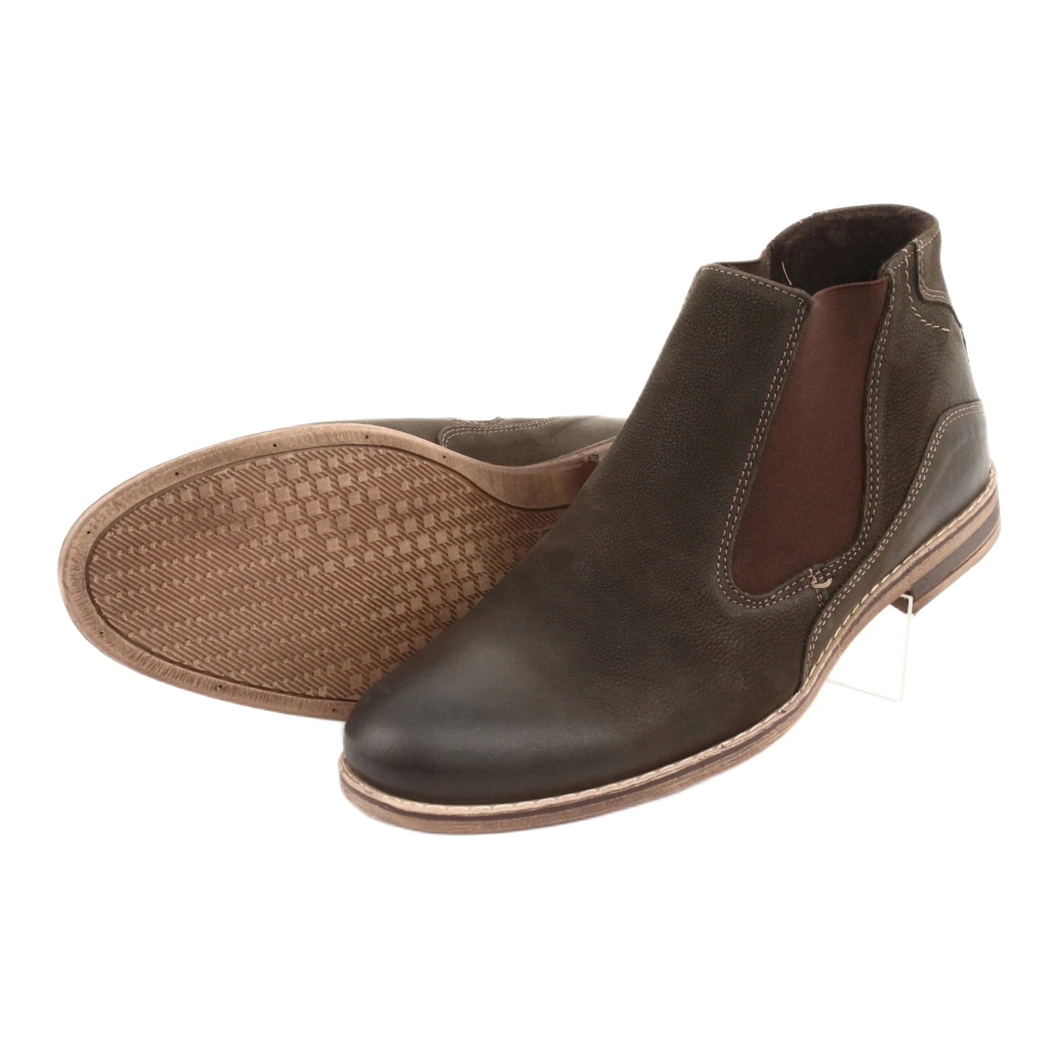 Bottine Chelsea Homme Sans Lacets Riko 863 Marron Brun – Image 5