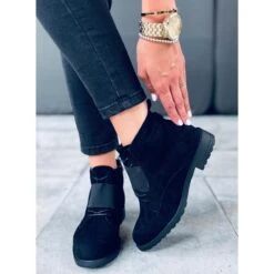 Bottines à Lacets Anja Noir Le Noir