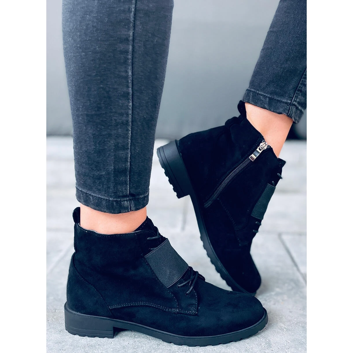 Bottines à Lacets Anja Noir Le Noir – Image 3