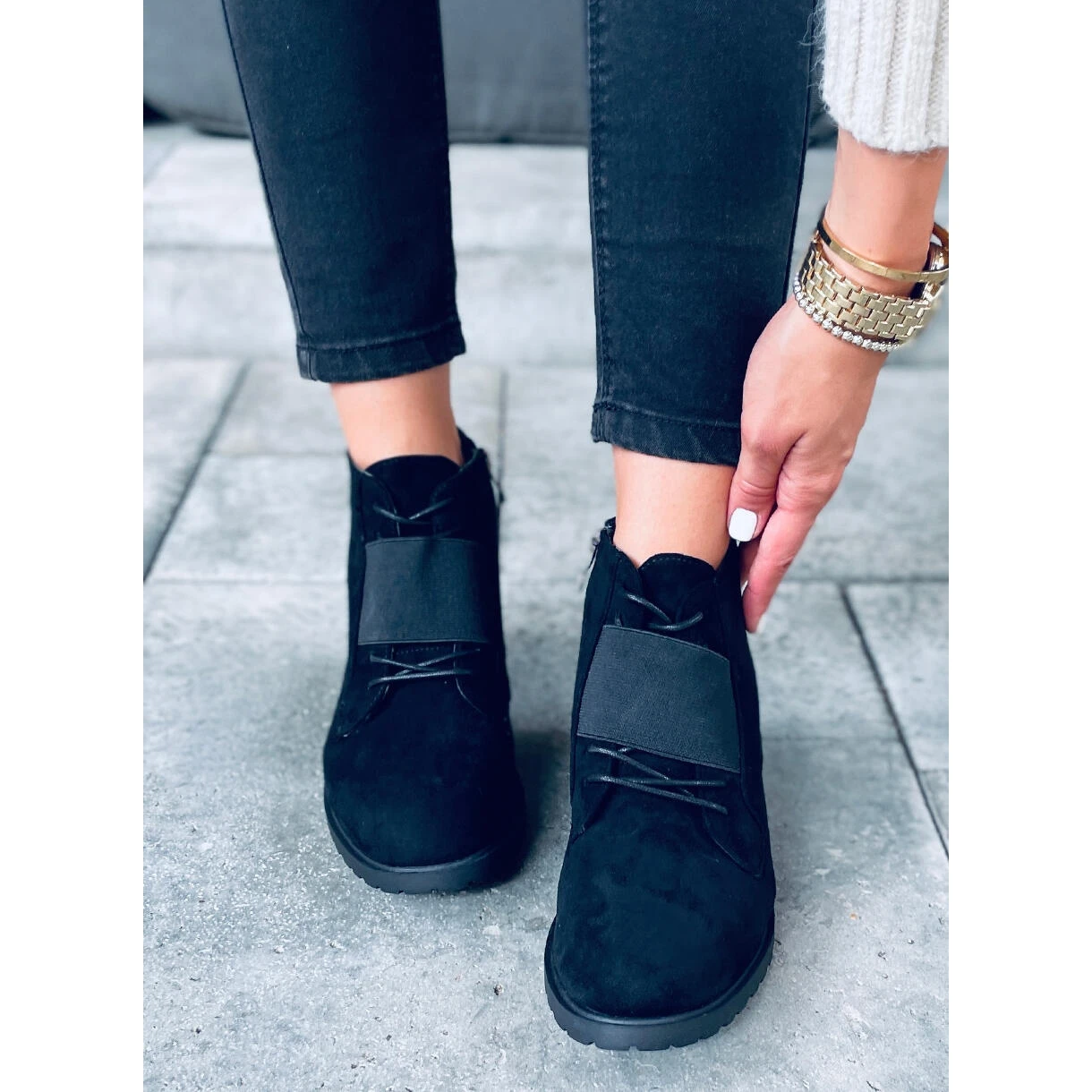 Bottines à Lacets Anja Noir Le Noir – Image 4