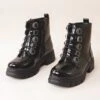 Bottines à Lacets Pour Filles Avec Ornements Shelovet Noir Le Noir
