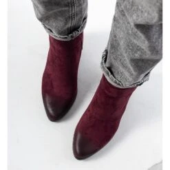 Bottines Craydon Bordeaux Rouge