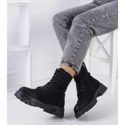 Bottines En Daim écologique Noir Polperro Le Noir