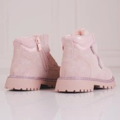 Bottines Filles Roses à Scratch Shelovet