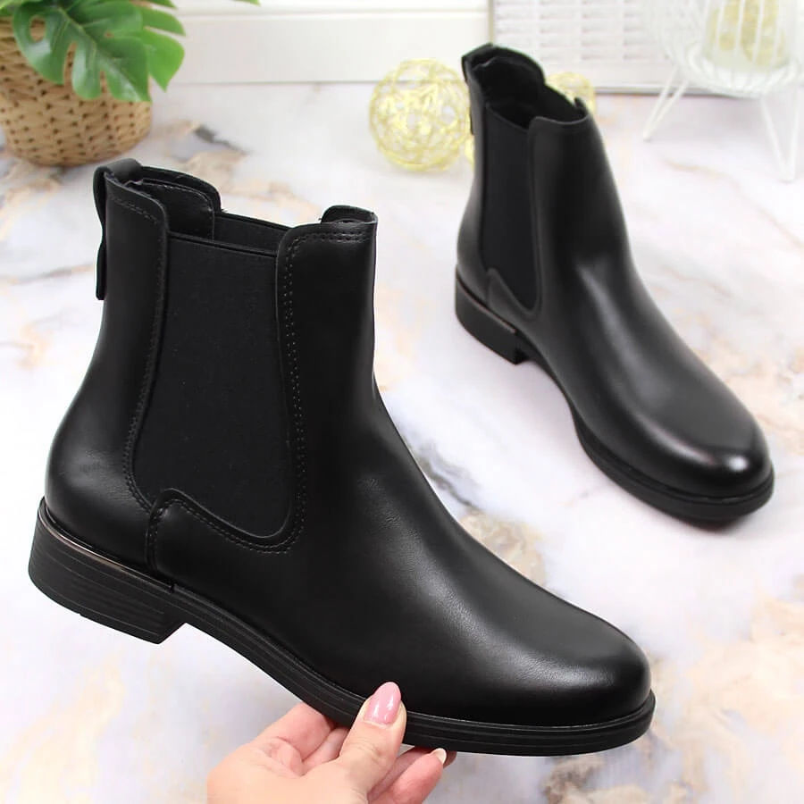 Bottines Jodhpur Noires Pour Femmes, Isolées Sergio Leone Le Noir