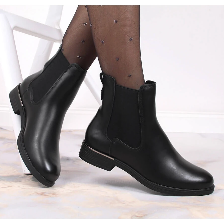 Bottines Jodhpur Noires Pour Femmes, Isolées Sergio Leone Le Noir – Image 4