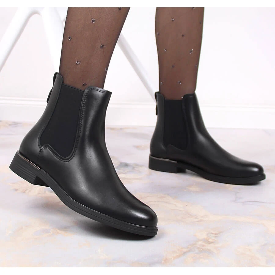 Bottines Jodhpur Noires Pour Femmes, Isolées Sergio Leone Le Noir – Image 5