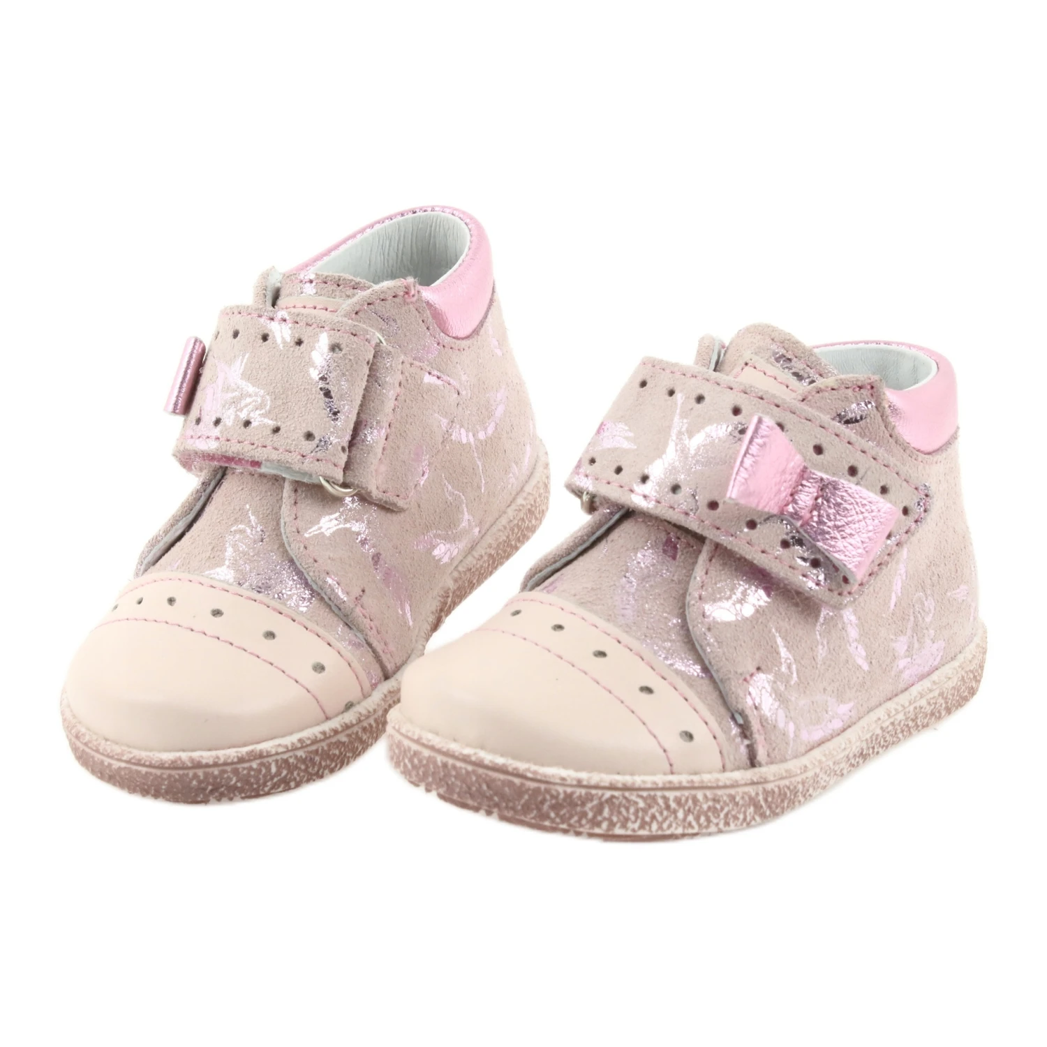 Bottines Velcro Chaussures Enfants Ren But 1535 Flamants Roses – Image 4