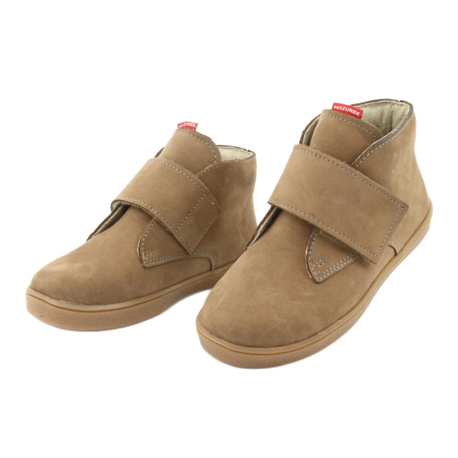 Bottines Velcro Mazurek 1101 Beige Foncé – Image 3