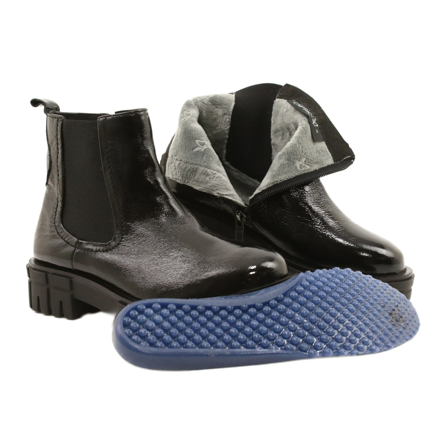 Caprice Noir Pour Femmes 9-25461-27 017 Naplak Noir Le Noir – Image 6