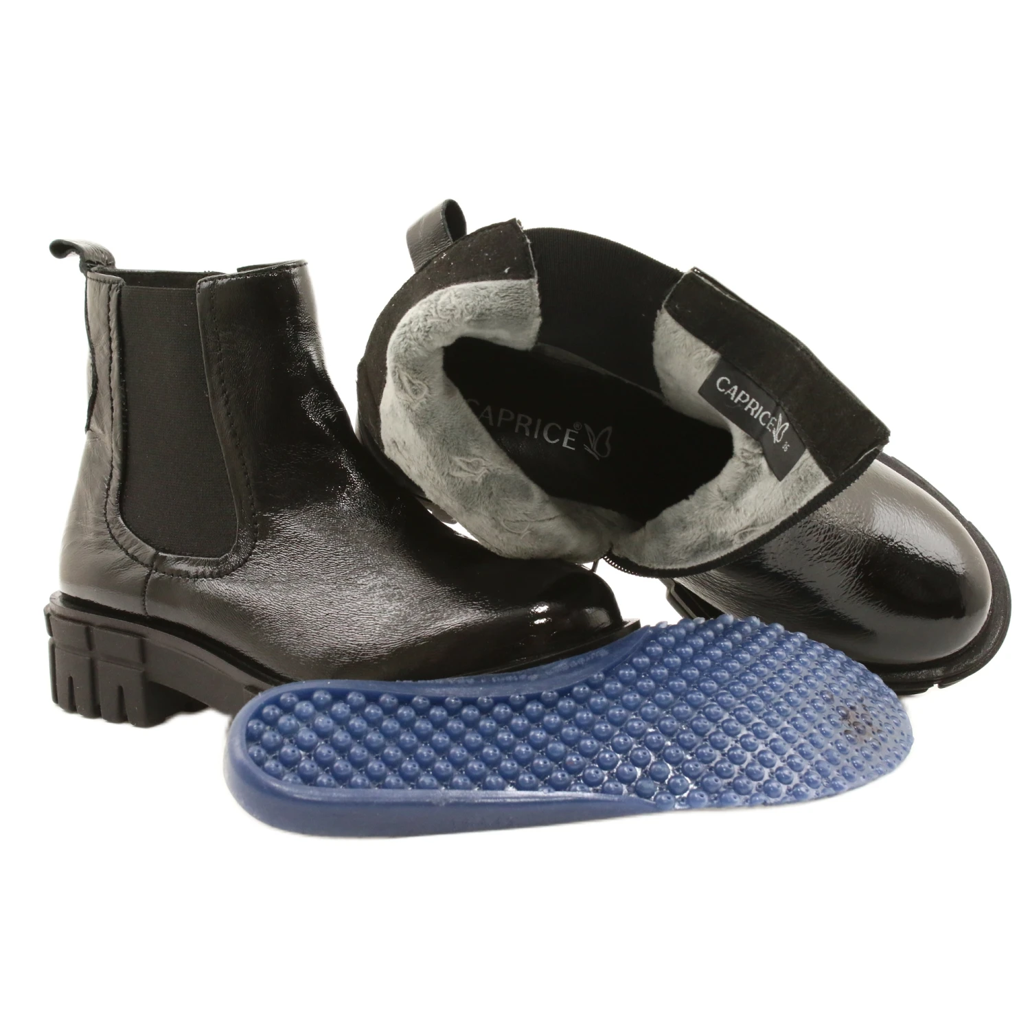 Caprice Noir Pour Femmes 9-25461-27 017 Naplak Noir Le Noir – Image 7