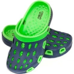 Chaussons Aqua-speed Silvi Jr, Col 48, Vert Et Bleu Marine