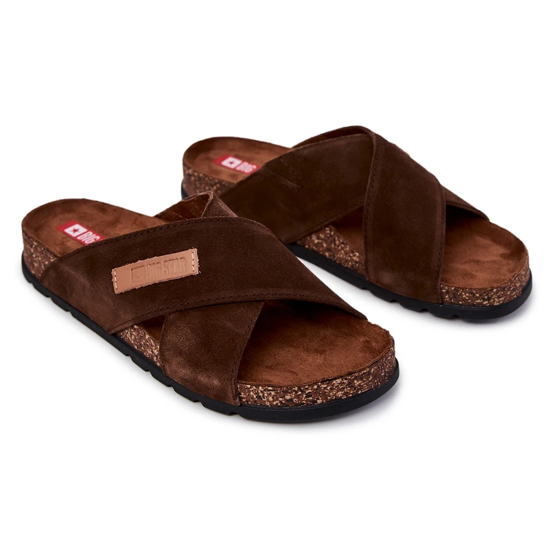 Chaussons Confortables Homme Big Star JJ176006 Marron Brun – Image 2
