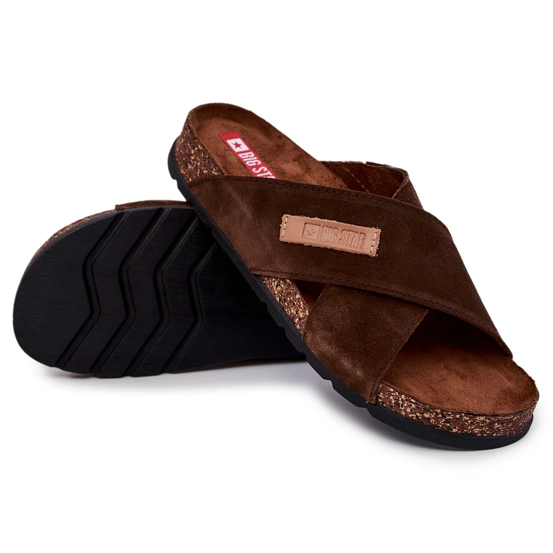 Chaussons Confortables Homme Big Star JJ176006 Marron Brun – Image 6