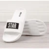 Chaussons De Piscine Blancs Big Star M DD174700 Pour La Piscine Blanche Le Noir