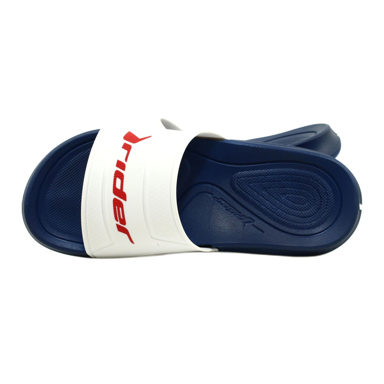 Chaussons De Piscine Rider SMASH SLIDE AD 12130 AI432 Blanche Rouge Bleu – Image 4