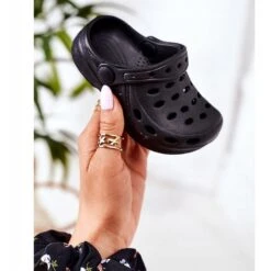 Chaussons Enfant Foam Crocs Noir Lucas Le Noir