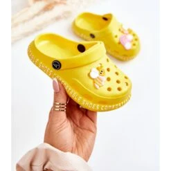 Chaussons Enfant Léger Entrejambe Avec Décoration Bertis Jaune
