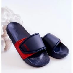 Chaussons Enfant Légers Big Star JJ374351 Bleu Marine Rouge