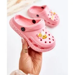 Chaussons Enfant Légers Entrejambe Avec Décoration Bertis Rose