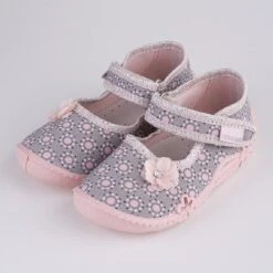 Chaussons Fille Viggami Anielka Imprimé Rose Gris