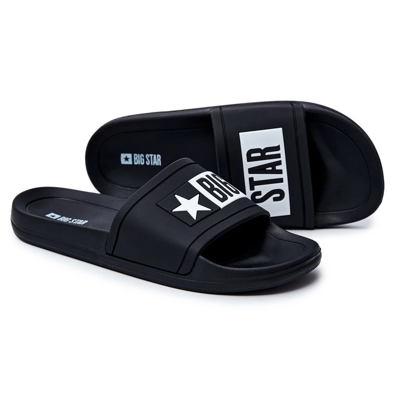 Chaussons Homme Big Star Caoutchouc Noir DD174699 Le Noir – Image 3
