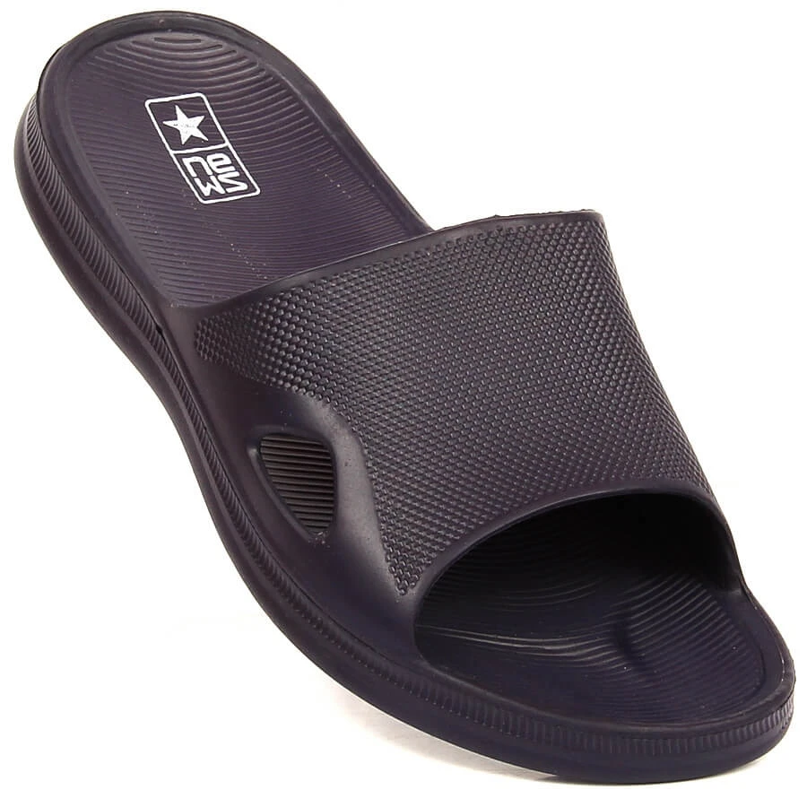 Chaussons Mousse Bleu Marine Homme NEWS