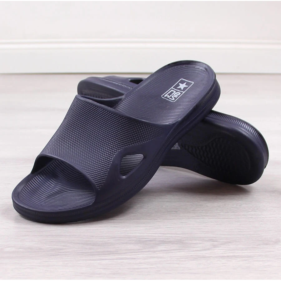 Chaussons Mousse Bleu Marine Homme NEWS – Image 3