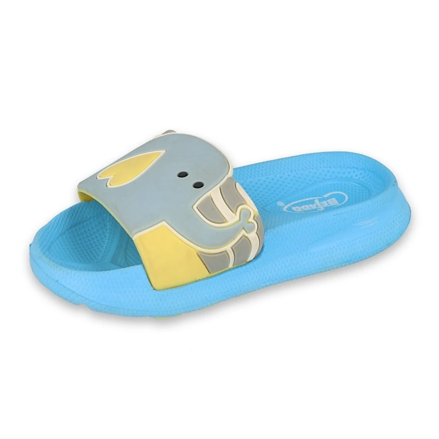 Chaussons Mousse Enfant Befado - Bleu 152X002 Gris Jaune