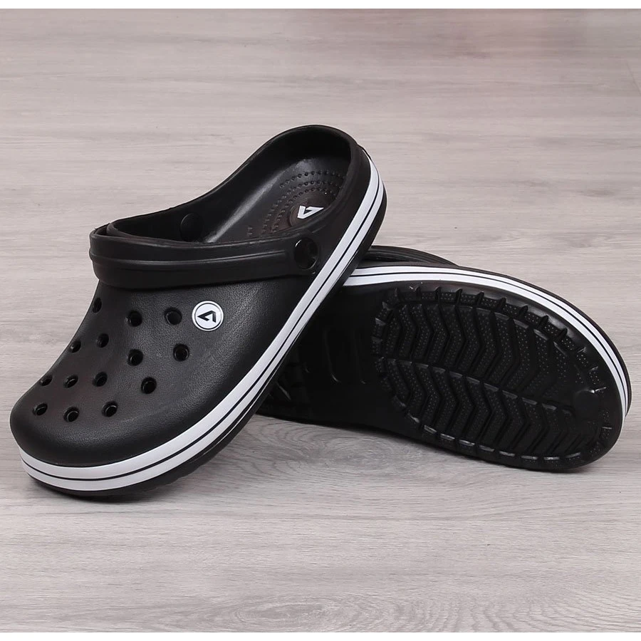 Chaussons Noirs Homme American Club Noir Le Noir – Image 2