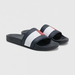 Chaussons Tommy Hilfiger Rubber Ht Flag Pool M FM0FM04263BDS Bleu Marin