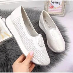 Chaussures à Enfiler Argentées Jezzi Avec Un élastique Sur La Plateforme