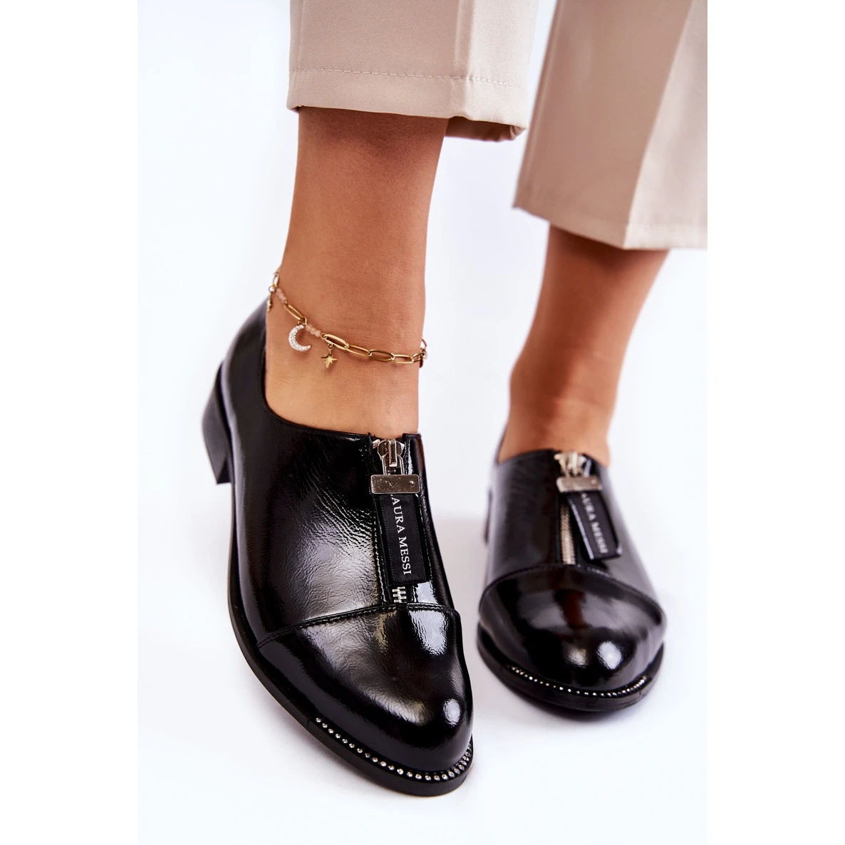 Chaussures à La Mode Laquées Laura Messi 2532 Noir Le Noir – Image 3