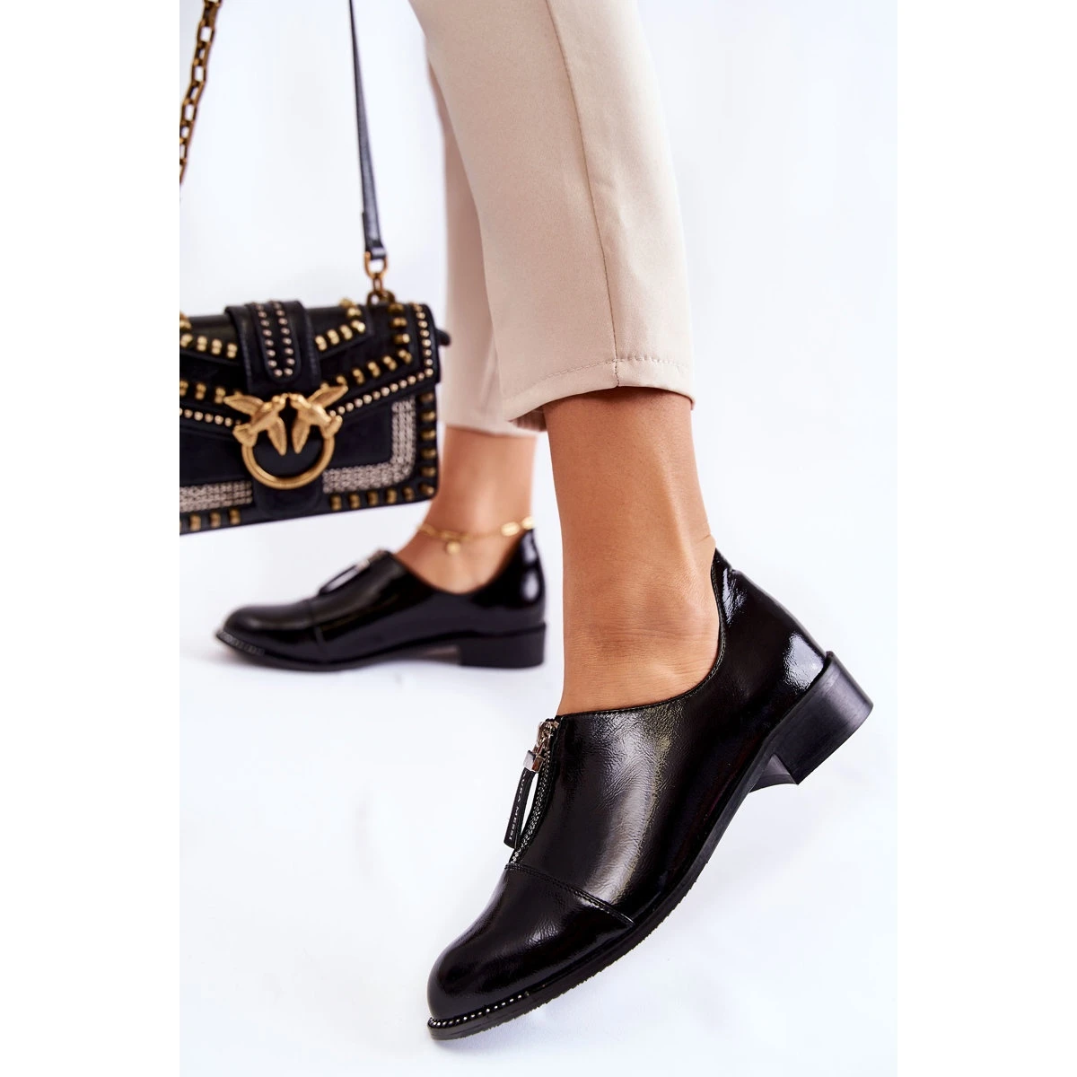 Chaussures à La Mode Laquées Laura Messi 2532 Noir Le Noir – Image 5