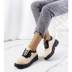 Chaussures Beiges De Parram