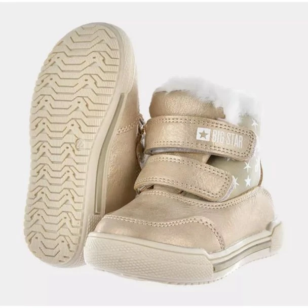 Chaussures, Bottes De Neige Big Star Jr. KK374189 Beige D'or – Image 4