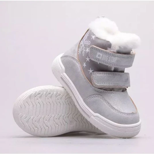 Chaussures, Bottes De Neige Big Star Jr. KK374190 Argent Gris – Image 8