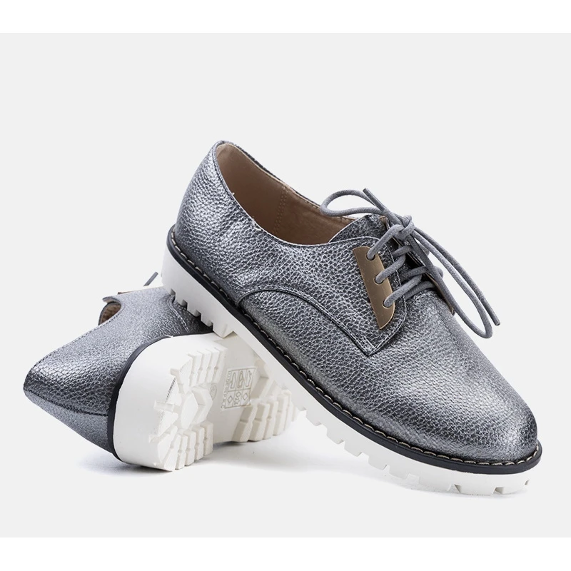 Chaussures Brillantes Grises Pour Enfants Runa – Image 2