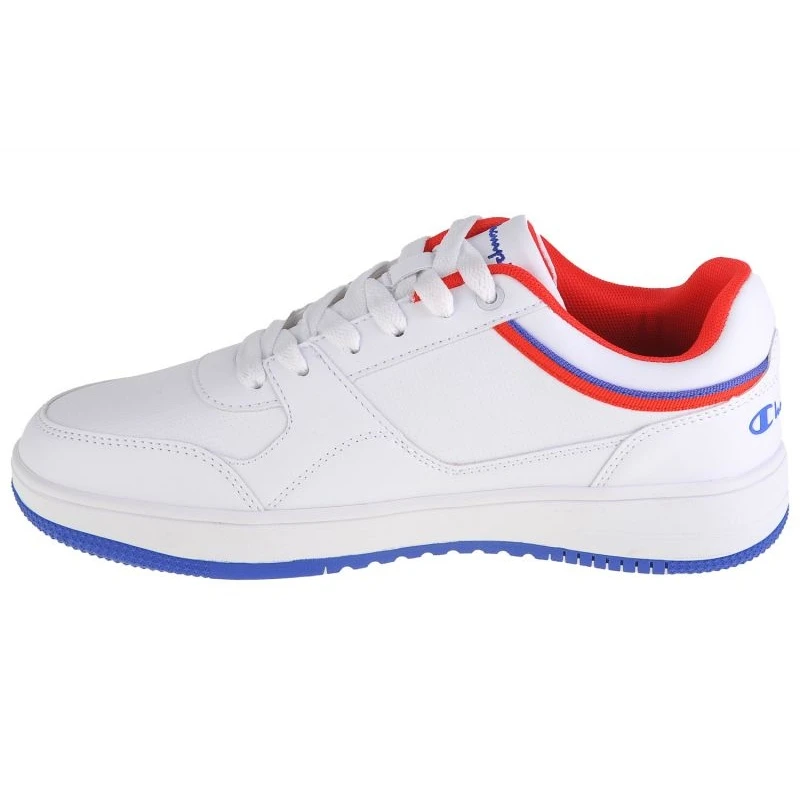 Chaussures Champion Rebound Low M S21905-CHA-WW007 Blanche Rouge Bleu