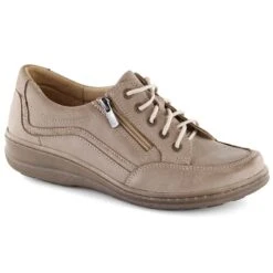 Chaussures Confortables Pour Femmes En Cuir Marron Helios Brun