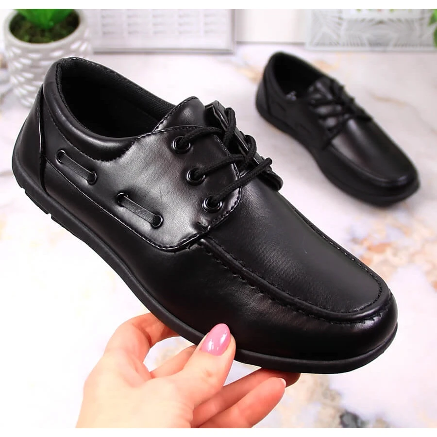Chaussures De Communion Formelle American Club 51/23 Noires Pour Garçon Le Noir – Image 2
