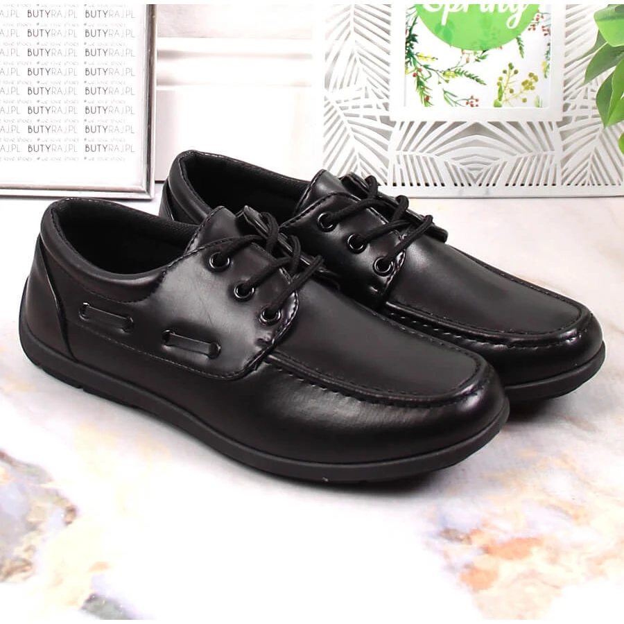 Chaussures De Communion Formelle American Club 51/23 Noires Pour Garçon Le Noir – Image 3