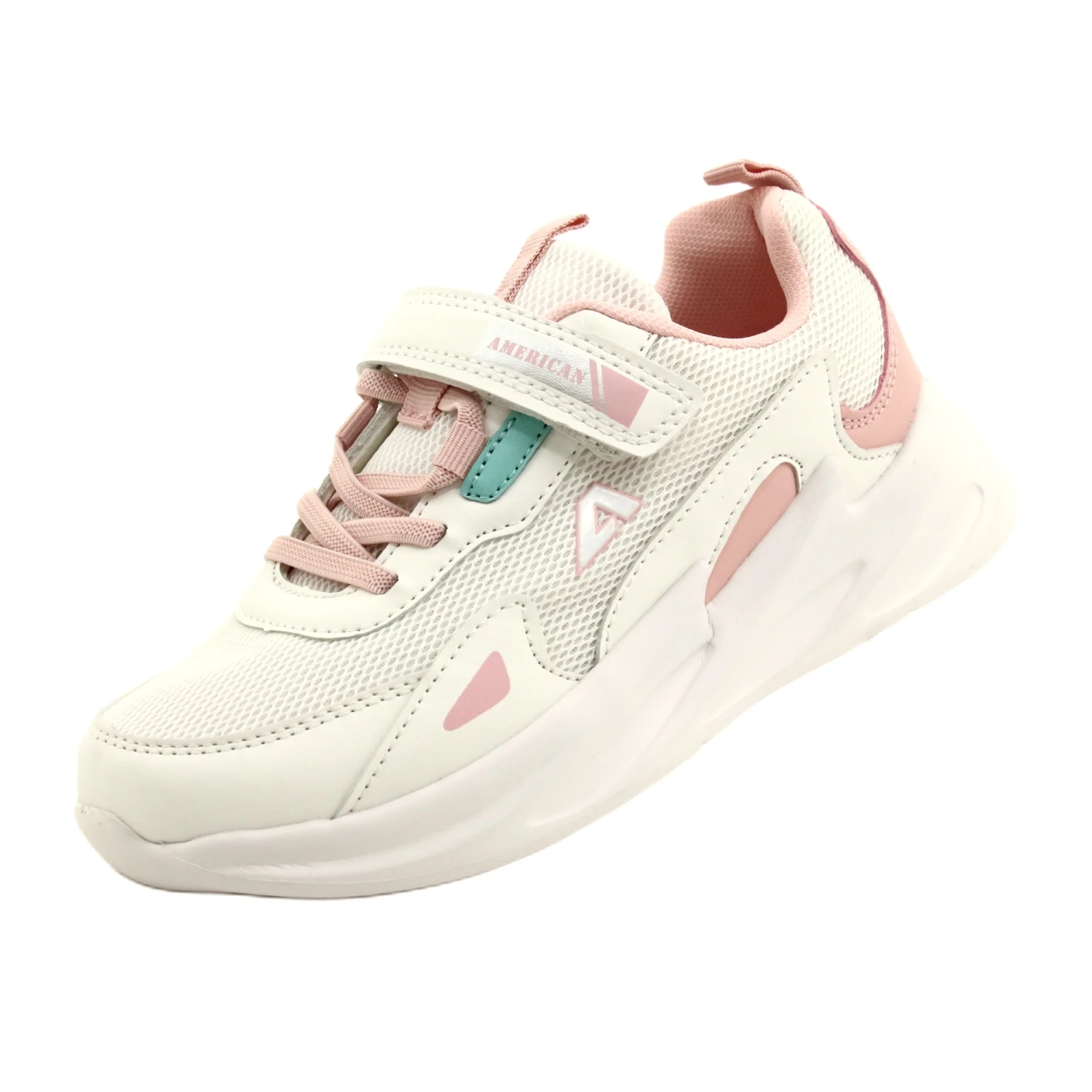 Chaussures De Sport à La Mode American Club AA22 / 22 Blanche Rose – Image 3