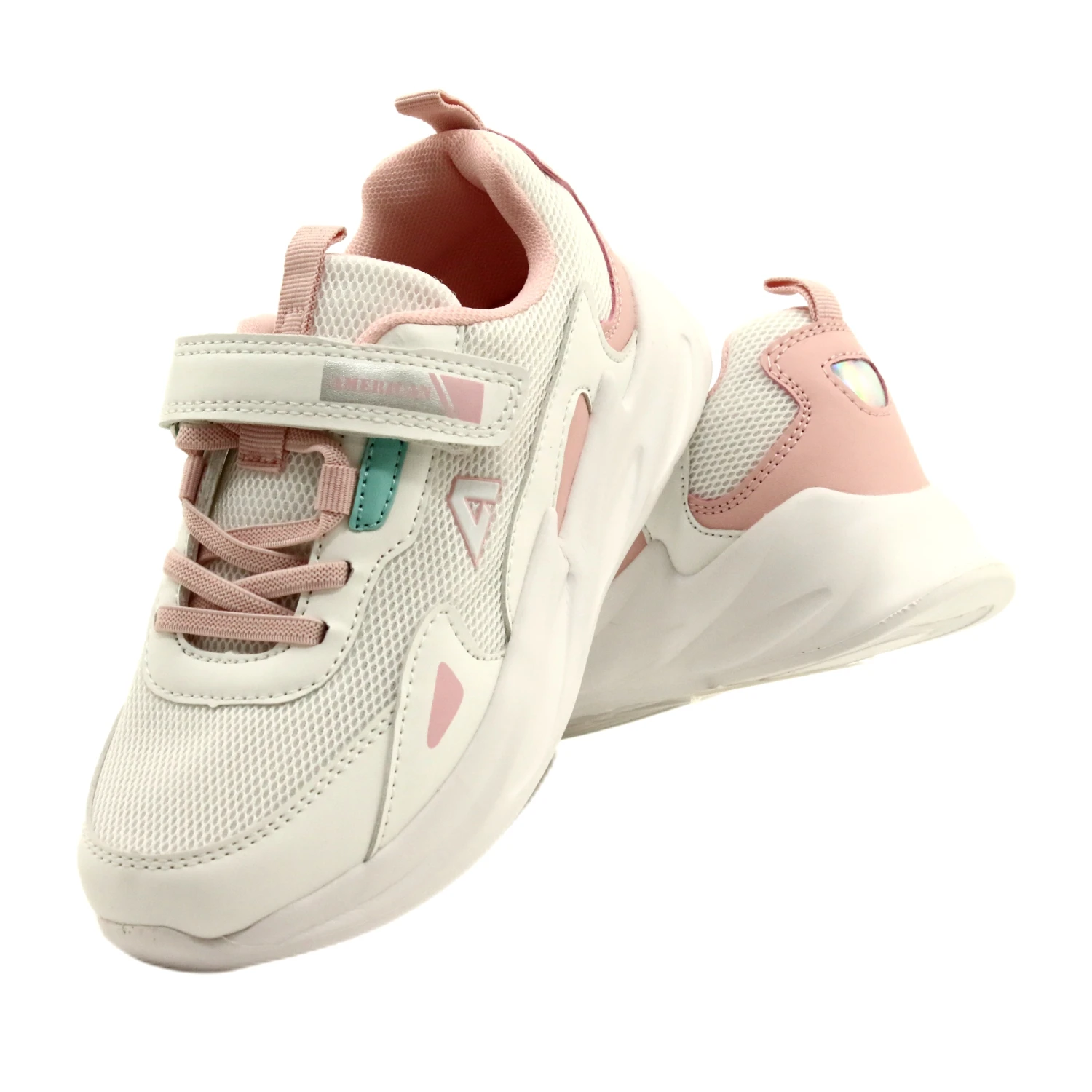 Chaussures De Sport à La Mode American Club AA22 / 22 Blanche Rose – Image 4