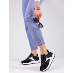 Chaussures De Sport à Plateforme Haute Shelovet Noires Pour Femmes Le Noir