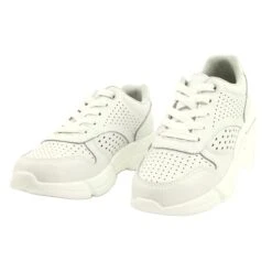 Chaussures De Sport Blanches Cuir FILIPPO DP2156/21 WH